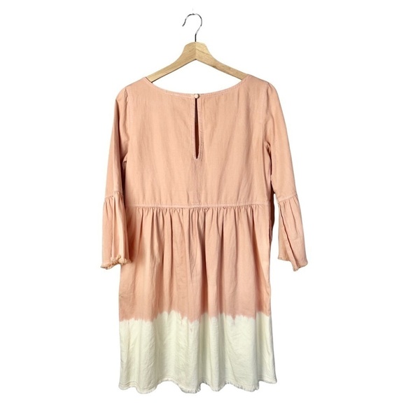 Anthropologie Holding Horses Pink Ombre Lilibet Raw Hem Babydoll Mini Dress 2 - Picture 3 of 6